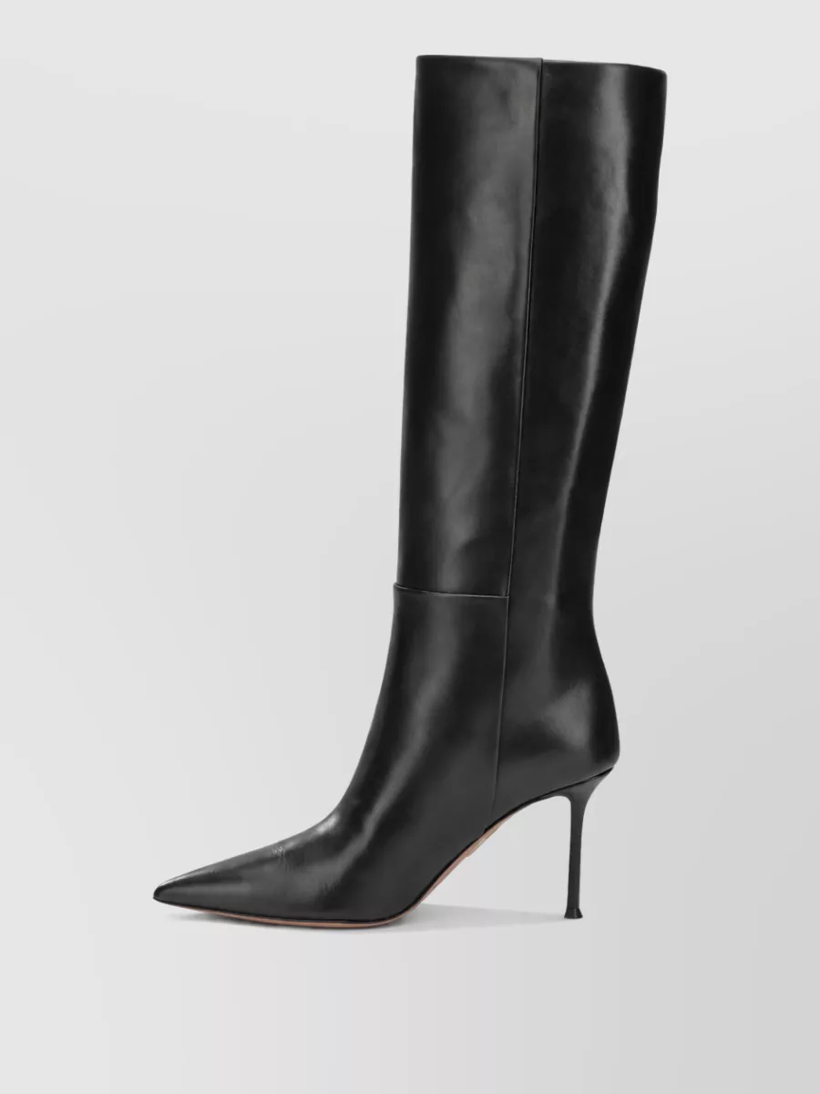 Aquazzura Leather Harper 85Mm Knee-High Boots