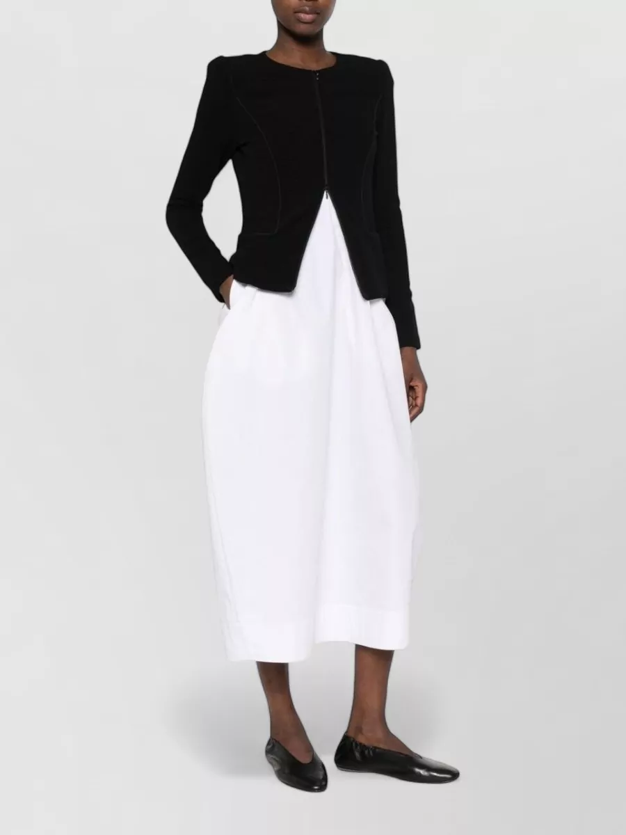 Emporio Armani fine-knit fitted zip-up cardigan