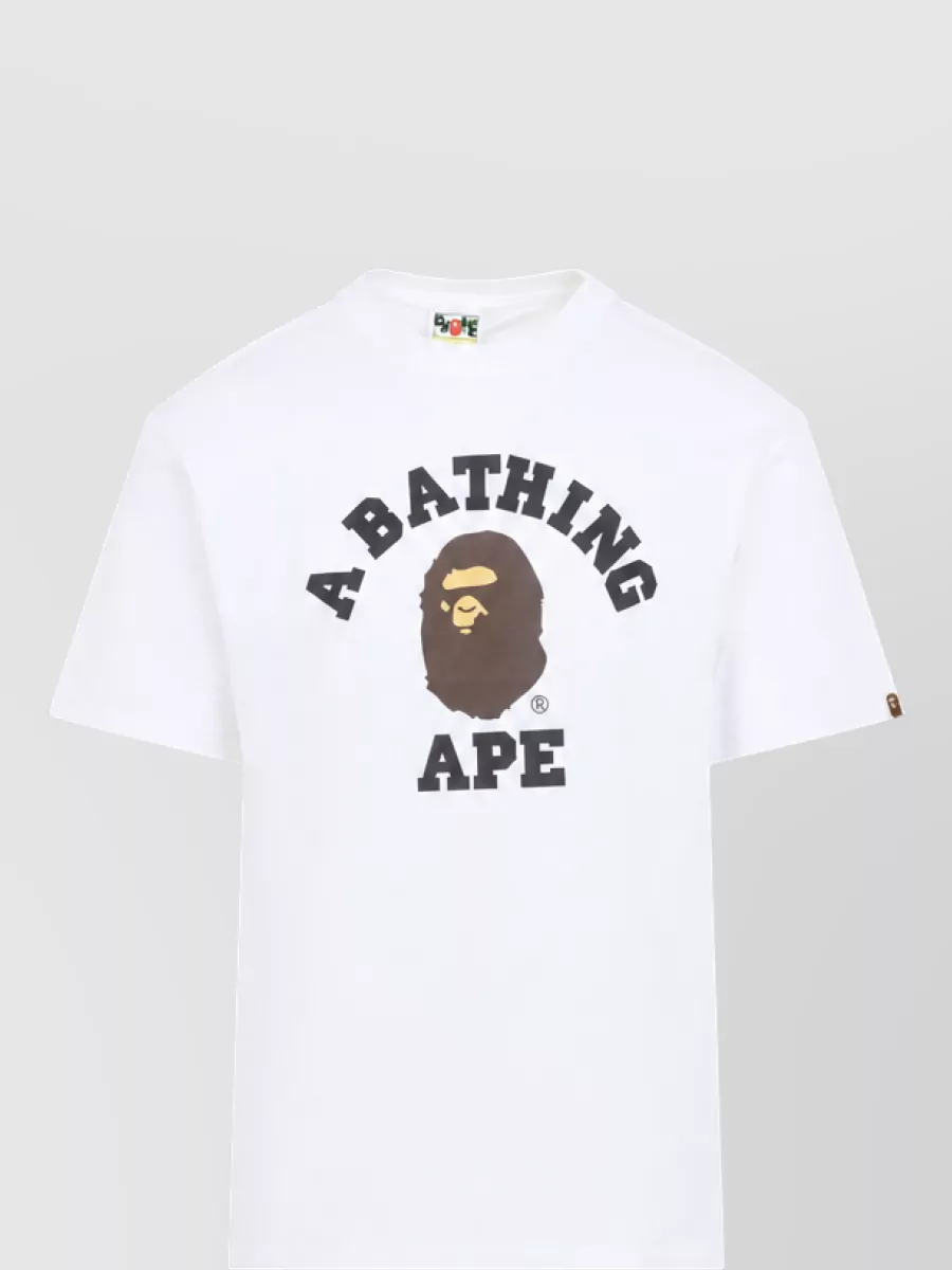 Bape cotton ribbed crew-neck short-sleeve t-shirt