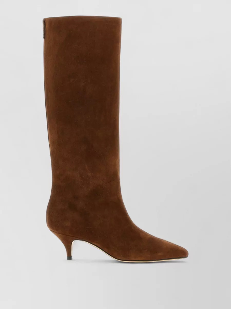 Fabiana Filippi suede leather knee-high boots