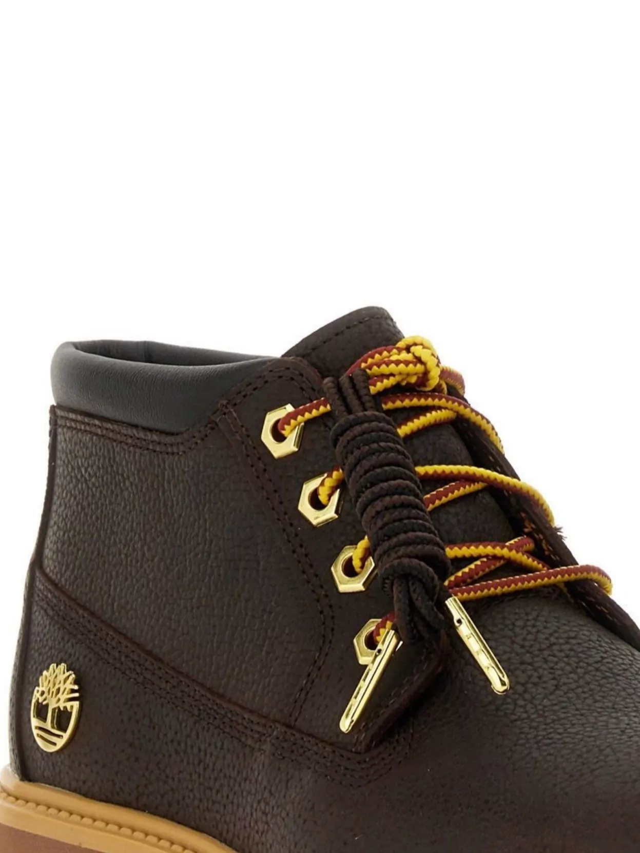 Timberland Chunky Sole Ankle Boots With Metal Eyelets