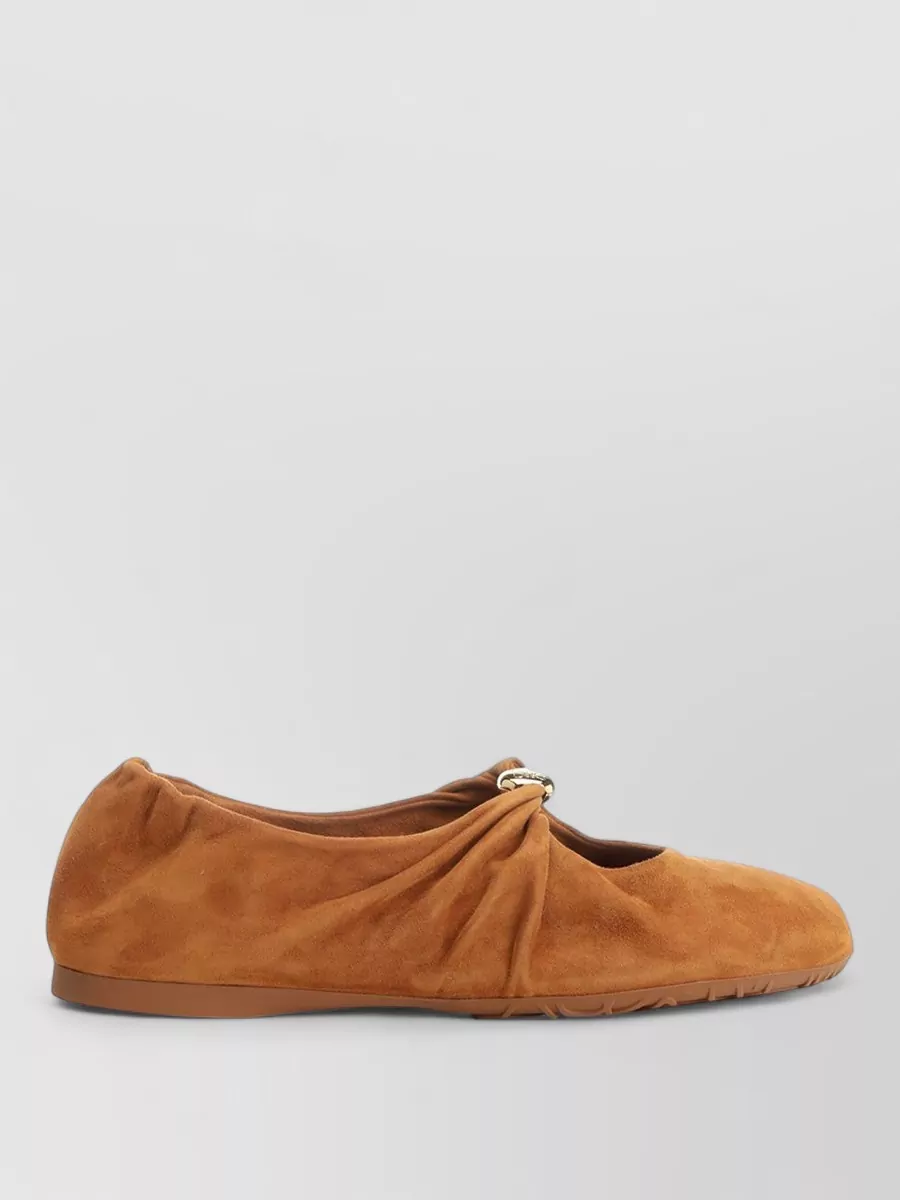 Loewe Leather Ballerina Flats