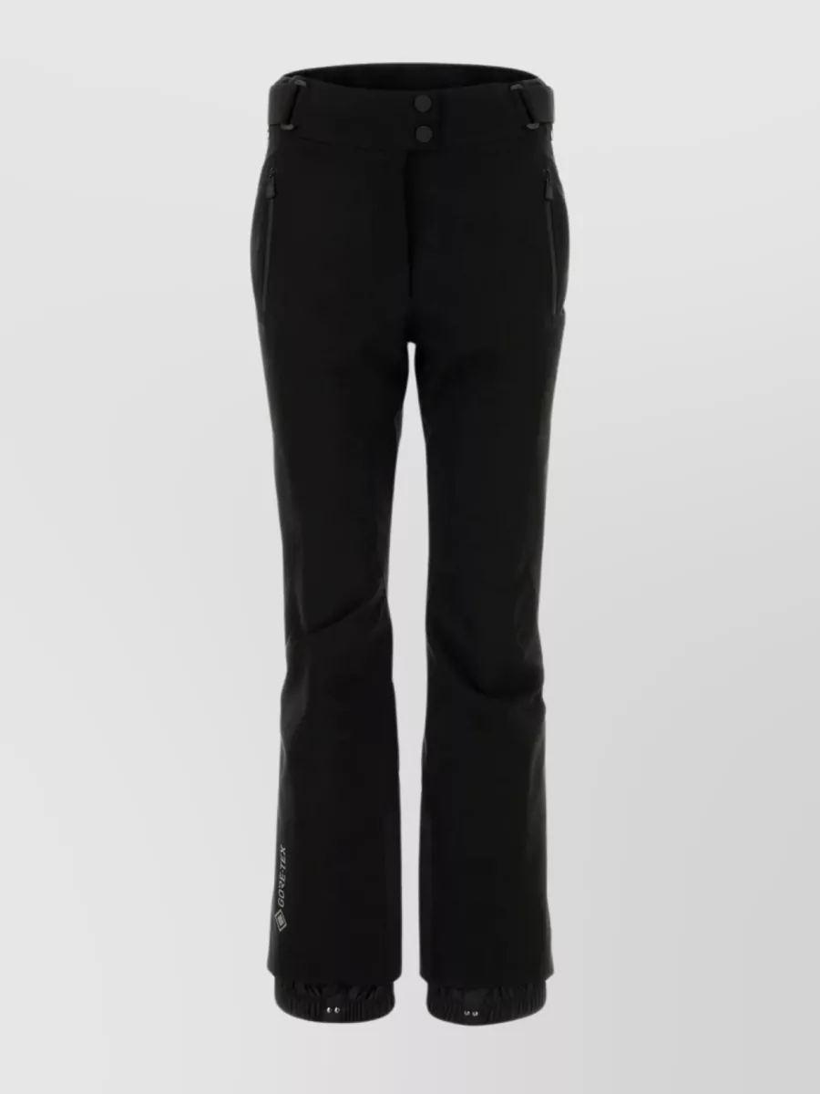 Moncler Flared Ski Trousers With Belt Loops In Black