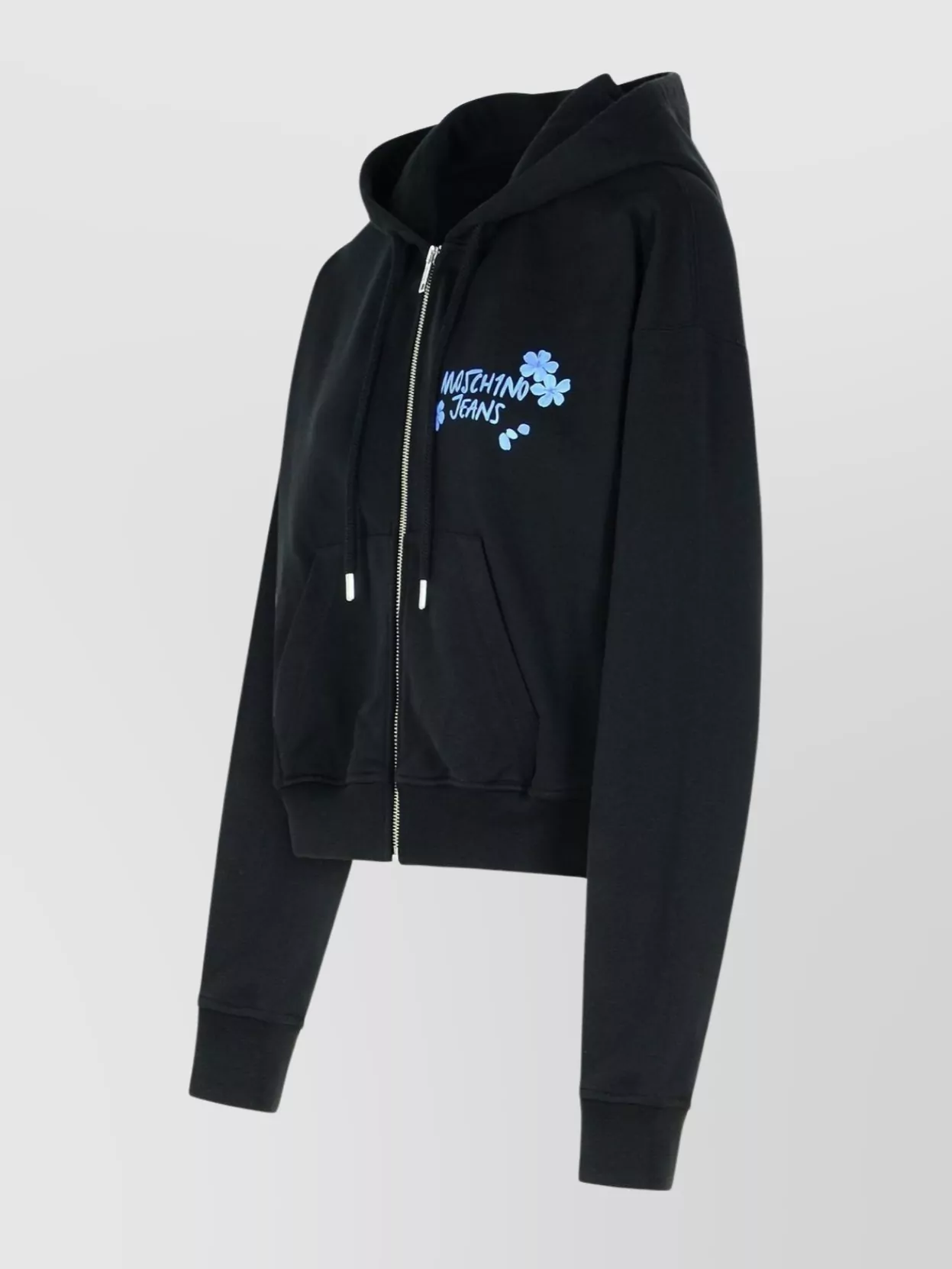 Moschino Cotton Hooded Sweatshirt Pockets