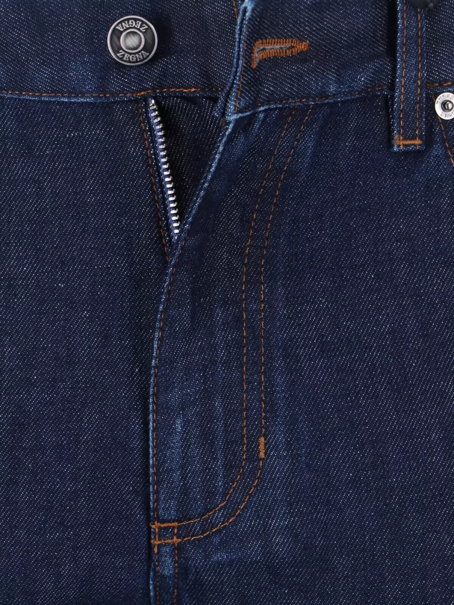 Zegna Denim Mid-Rise Straight-Leg Jeans