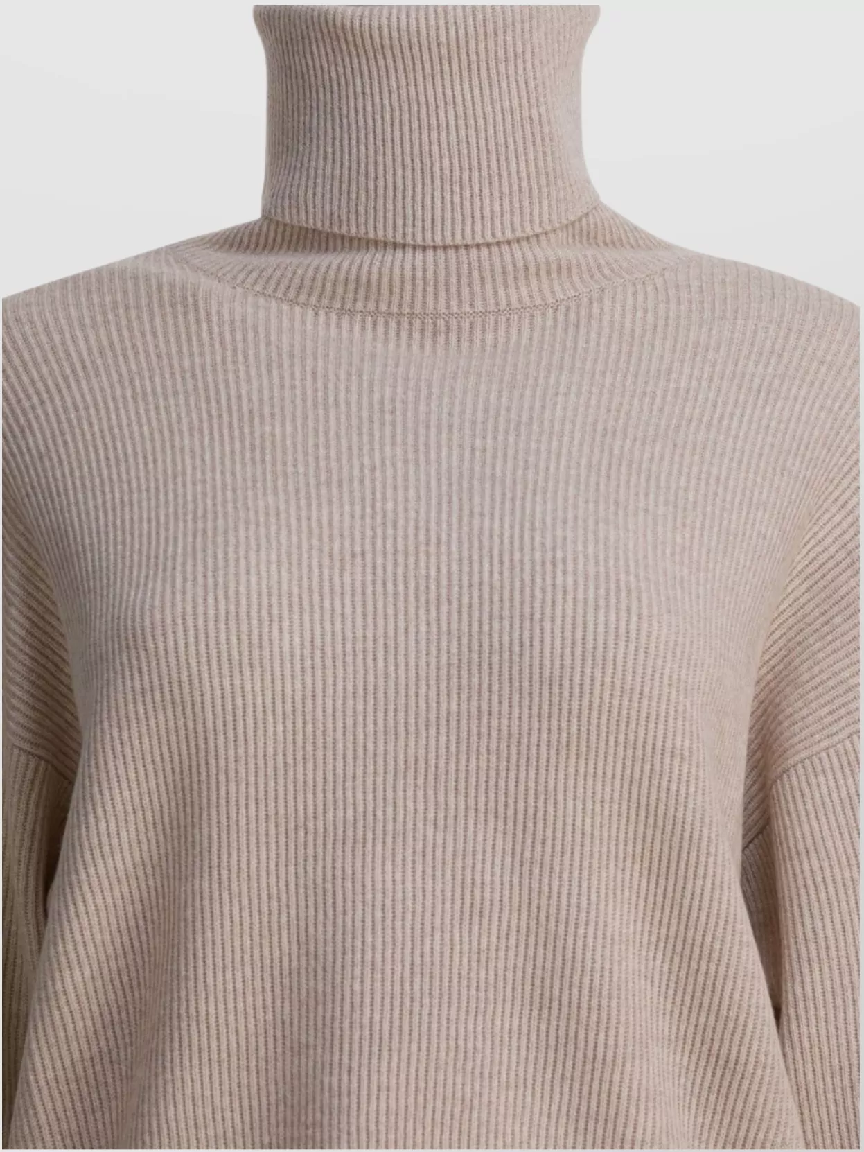 Brunello Cucinelli Cozy Turtleneck Long Sleeve Knit Top