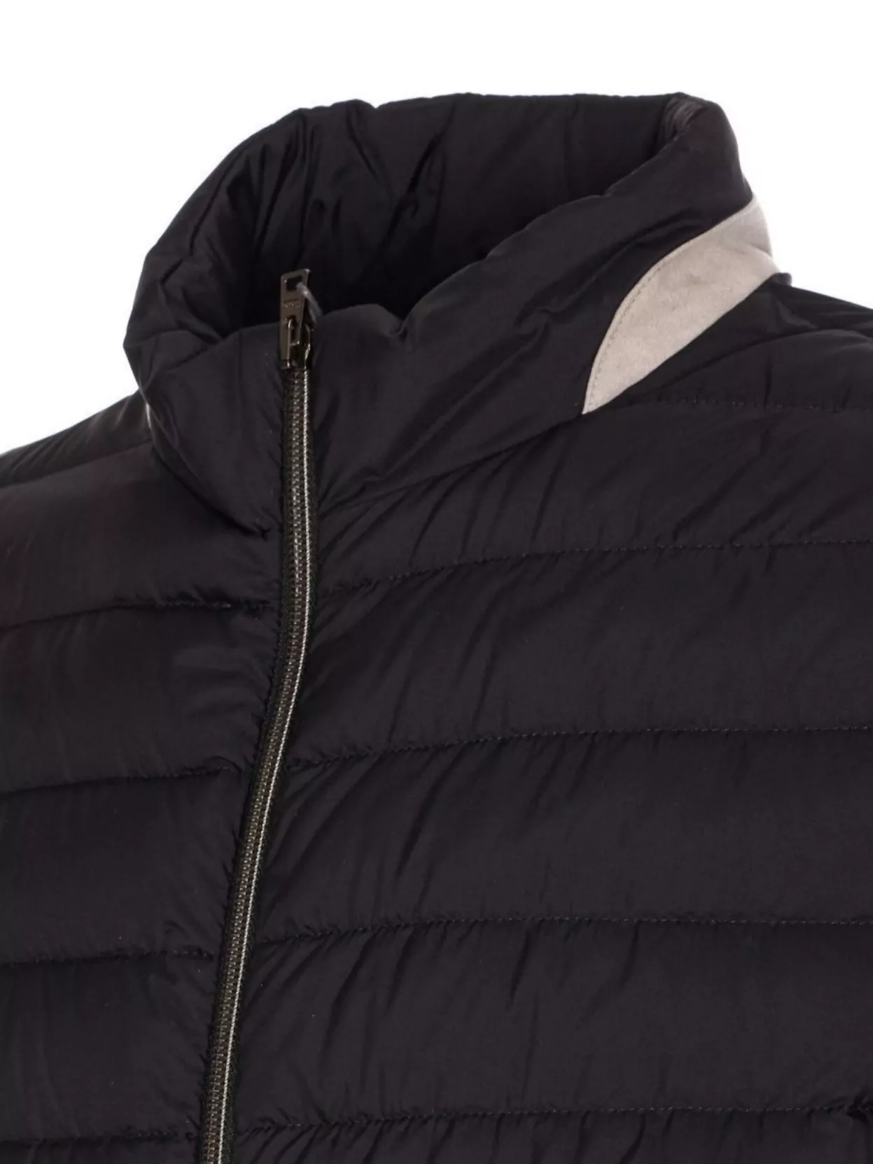 HERNO QUILTED HIGH COLLAR BOMBER JACKET