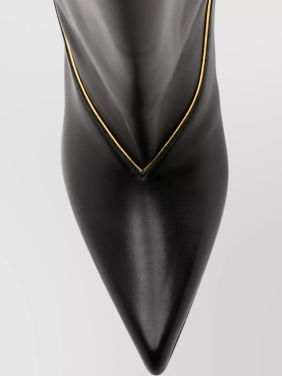 Versace Leather Ankle Boots