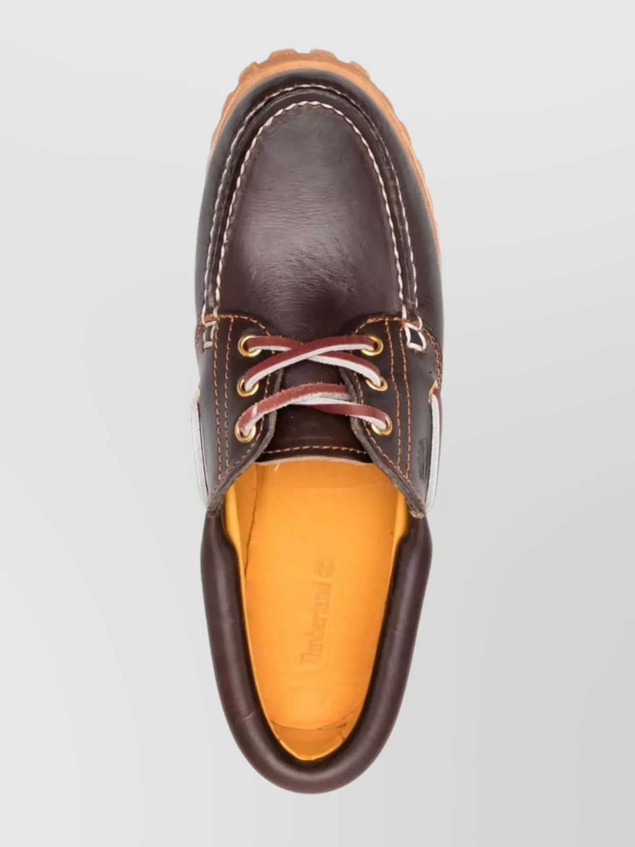 Timberland Leather Lace-Up Shoes Round Toe