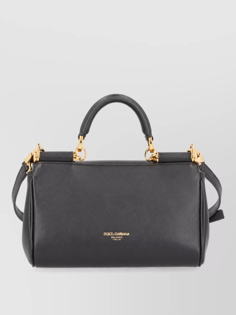 Dolce&Gabbana My Sicily Leather Shoulder Bag
