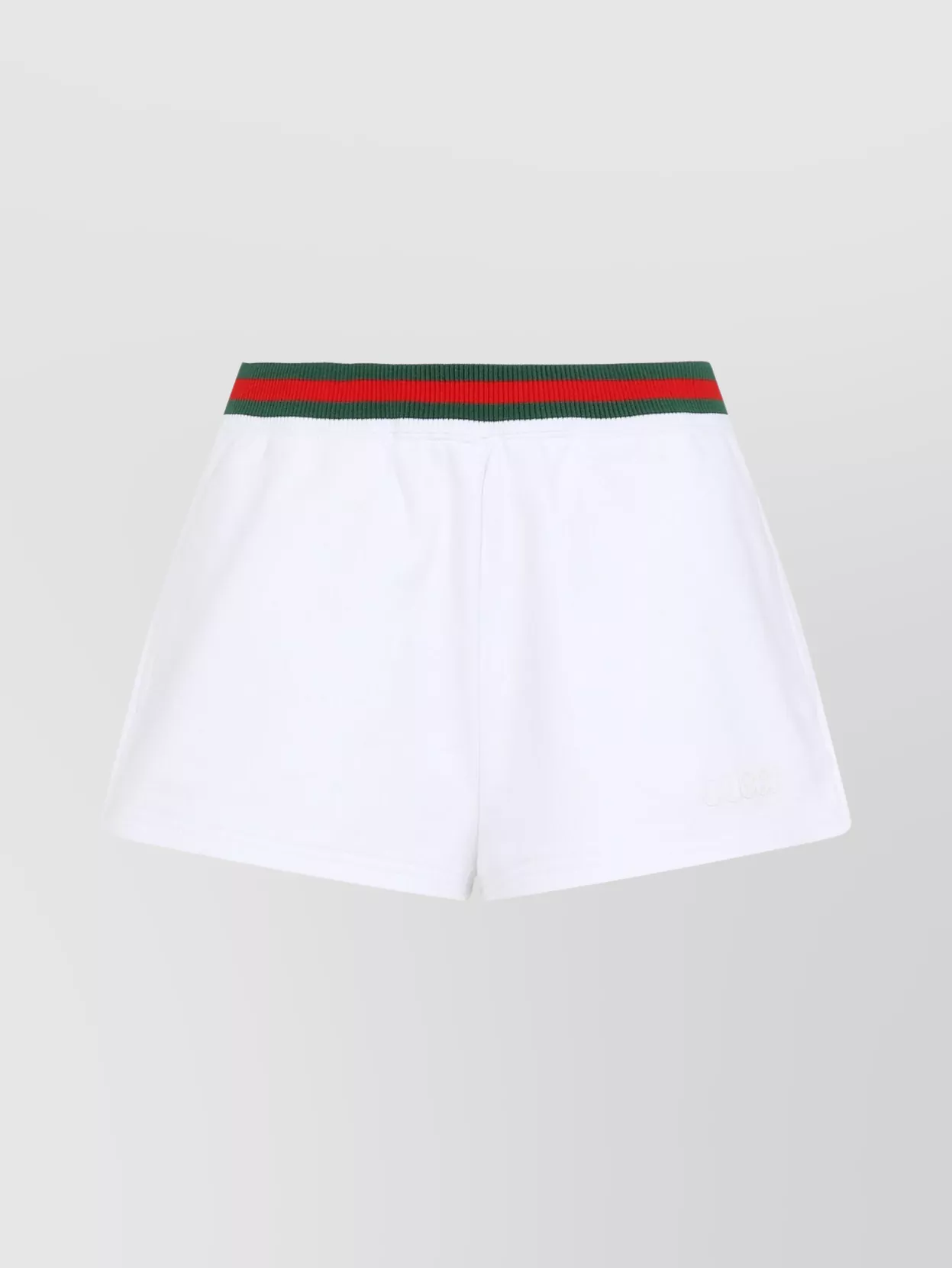 Gucci Cotton Jersey Shorts With Signature Stripes Band