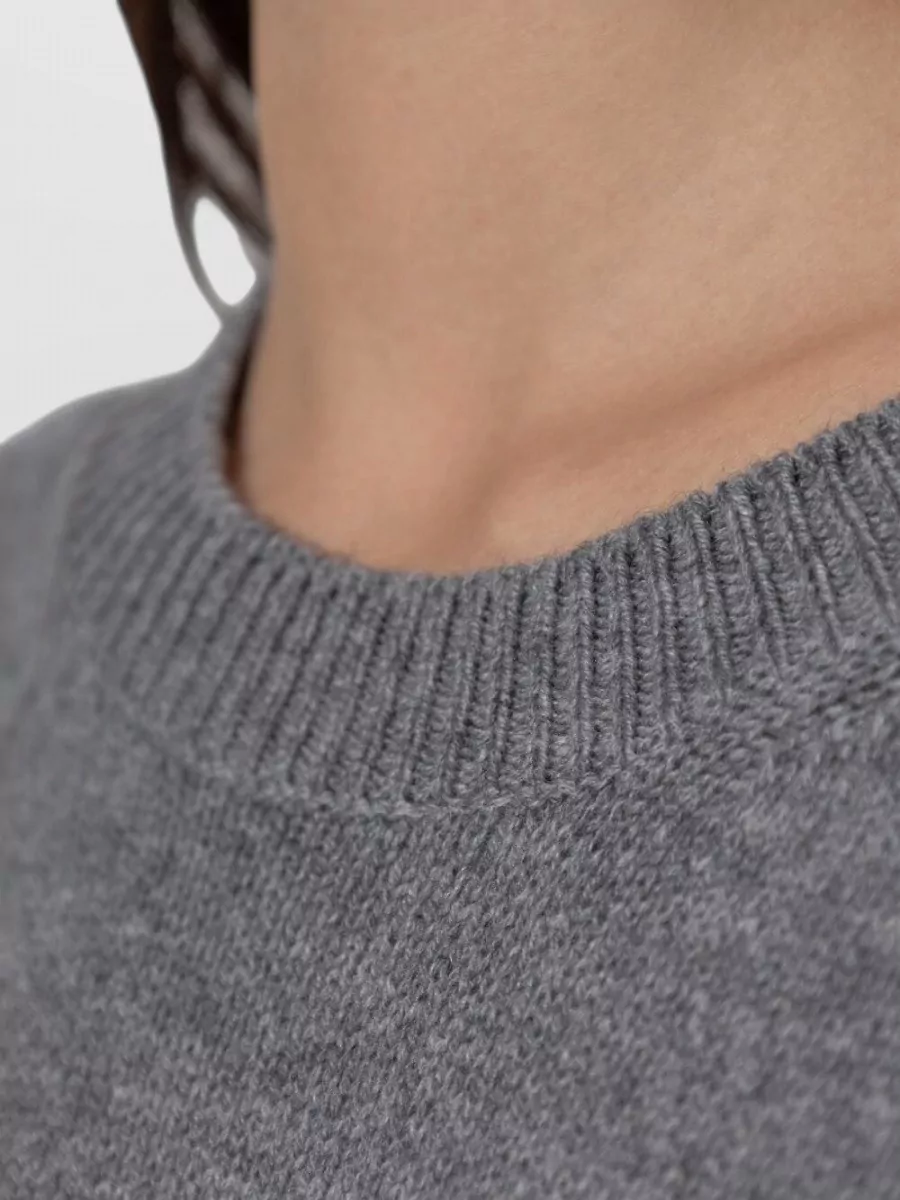 Jil Sander Cashmere Oversized Ribbed Crewneck Sweater