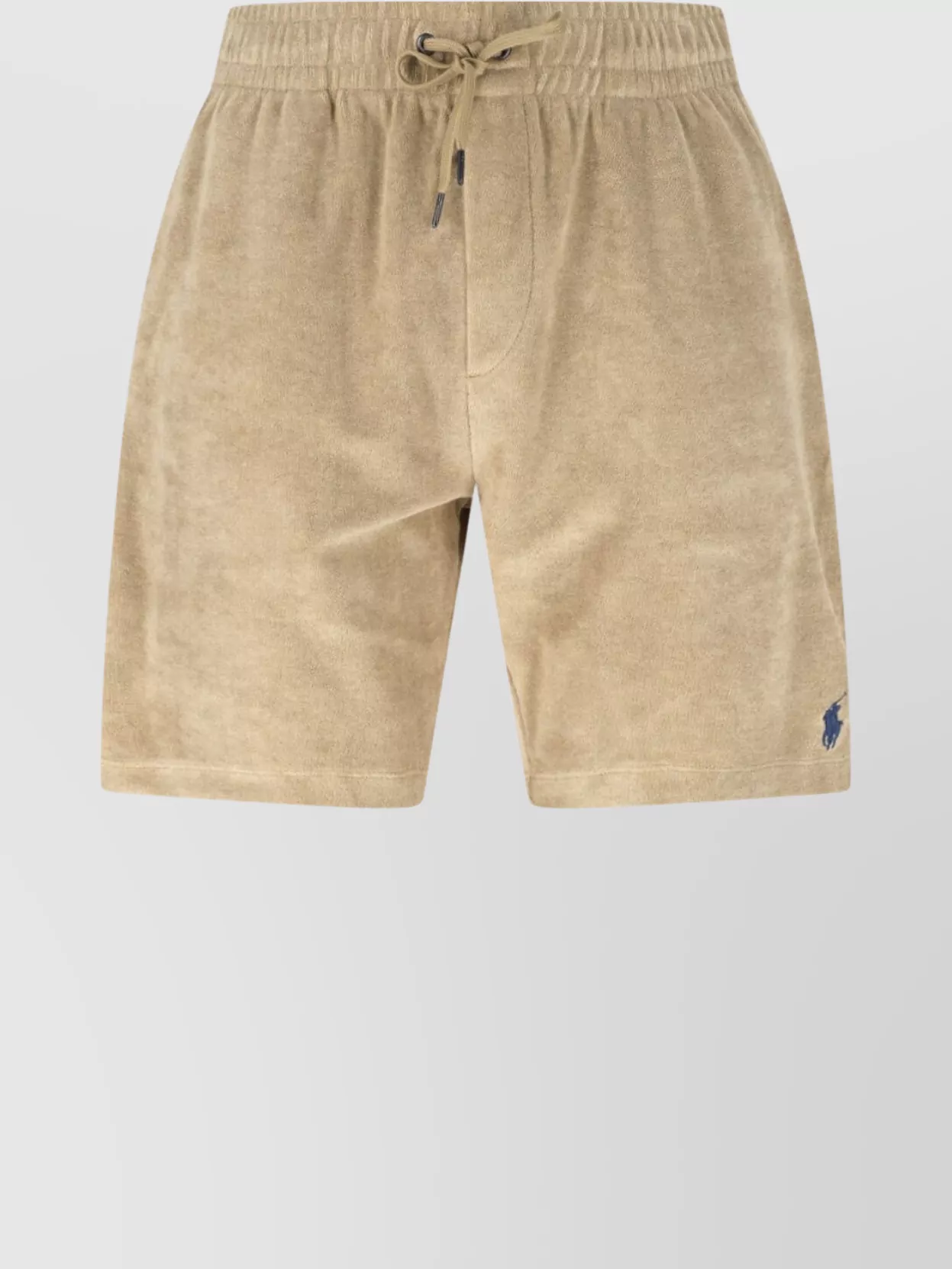 Polo Ralph Lauren Straight Terry Cloth Texture Shorts With Elastic Waistband