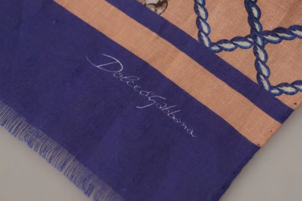 Dolce&Gabbana Linen Printed Scarf