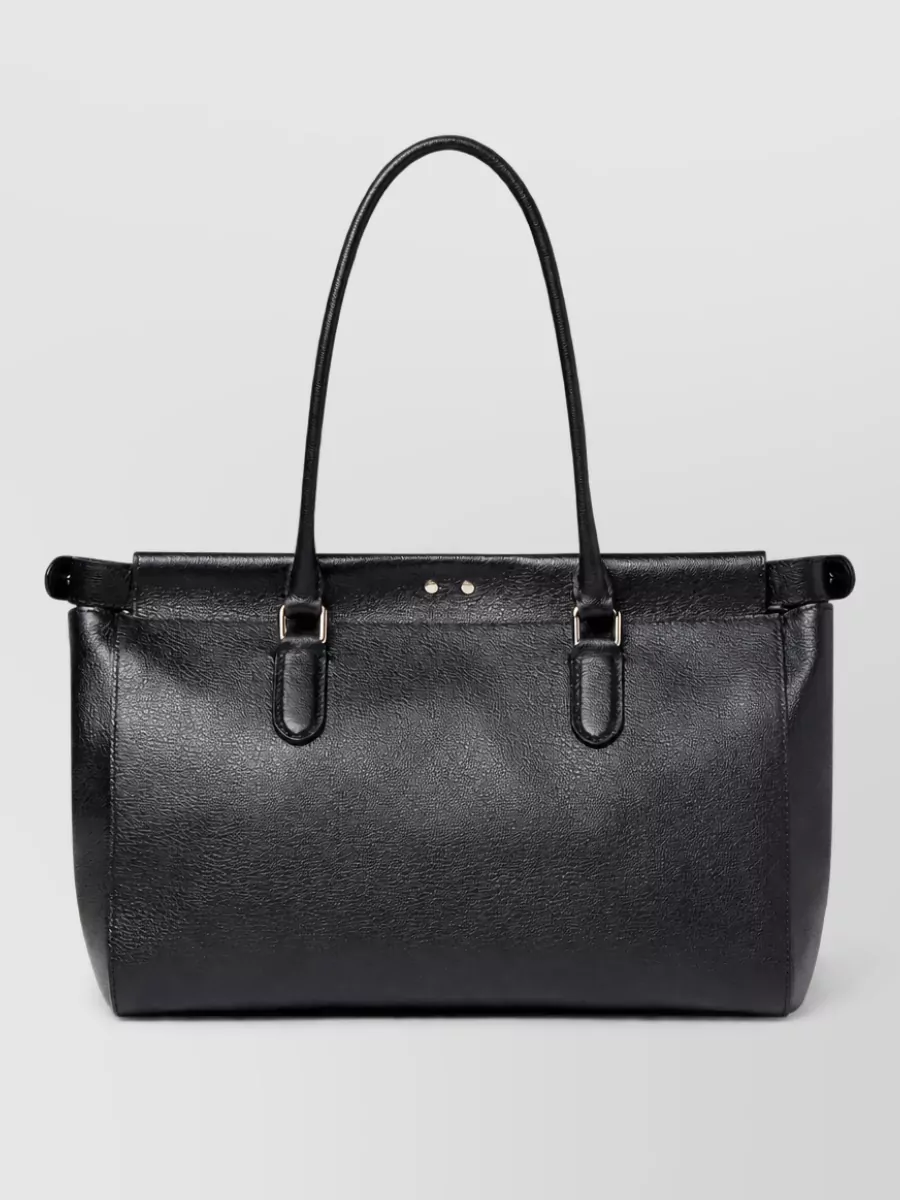 Fendi peekaboo small leather tote bag