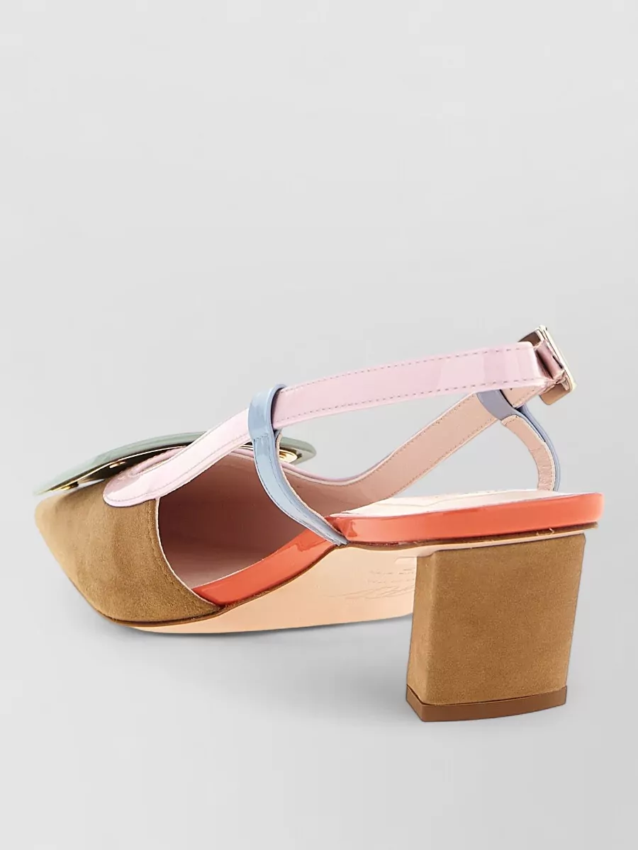 Roger Vivier Leather Belle Vivier Slingback Sandals
