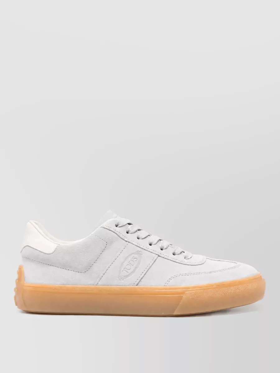 Tod's Suede Leather Low-Top Sneakers