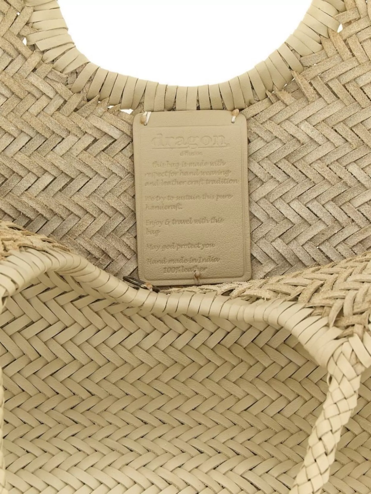 Dragon Diffusion Large Woven Shoulder Bag With Dual Handles