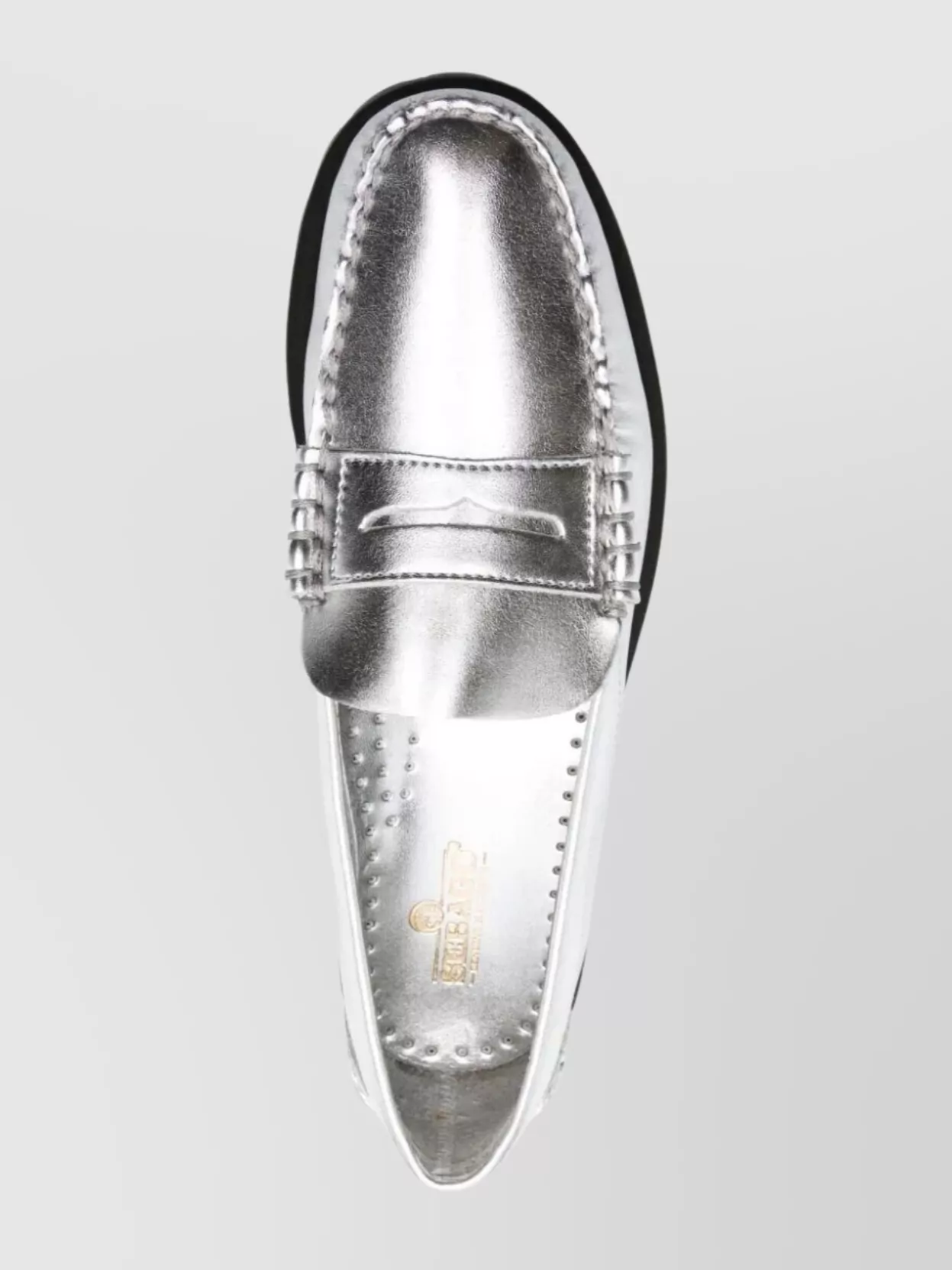 Sebago Metallic Penny Loafers Rubber Sole
