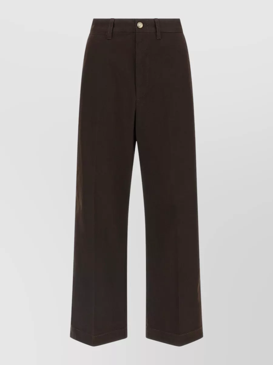 Polo Ralph Lauren cropped flared pleated chinos