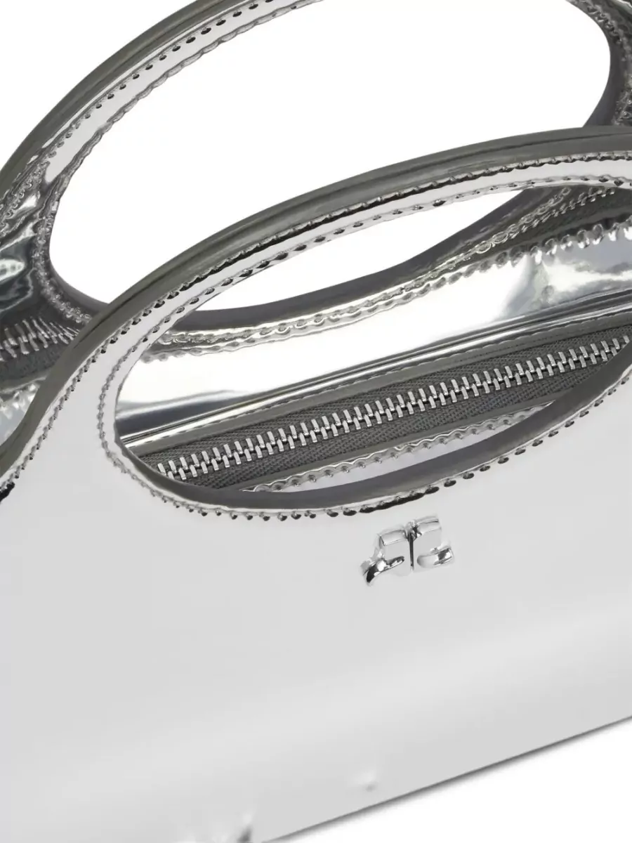 Courrèges Mini Round Shoulder Bag Mirror