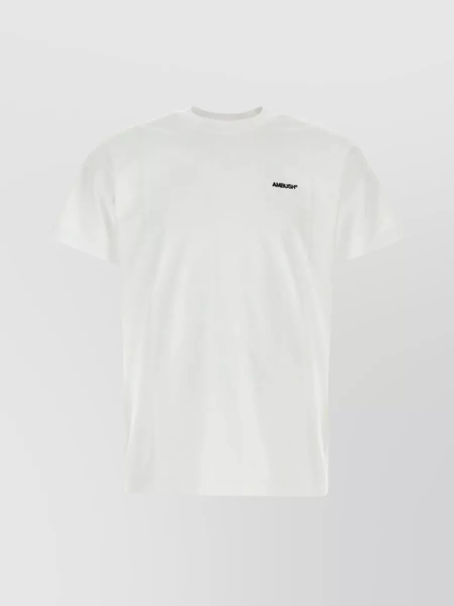 Shop Ambush Cotton Crew-neck T-shirt Trio In White