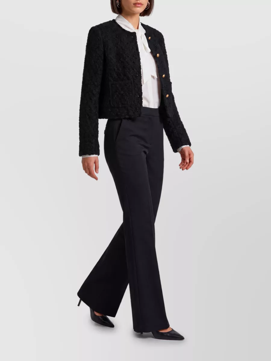 Celine virgin wool cropped regular-fit crew-neck tailored jacket