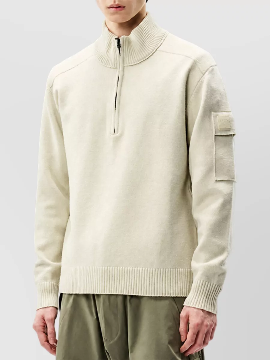 C.p. Company Wool Half-Zip Regular-Fit Sweater