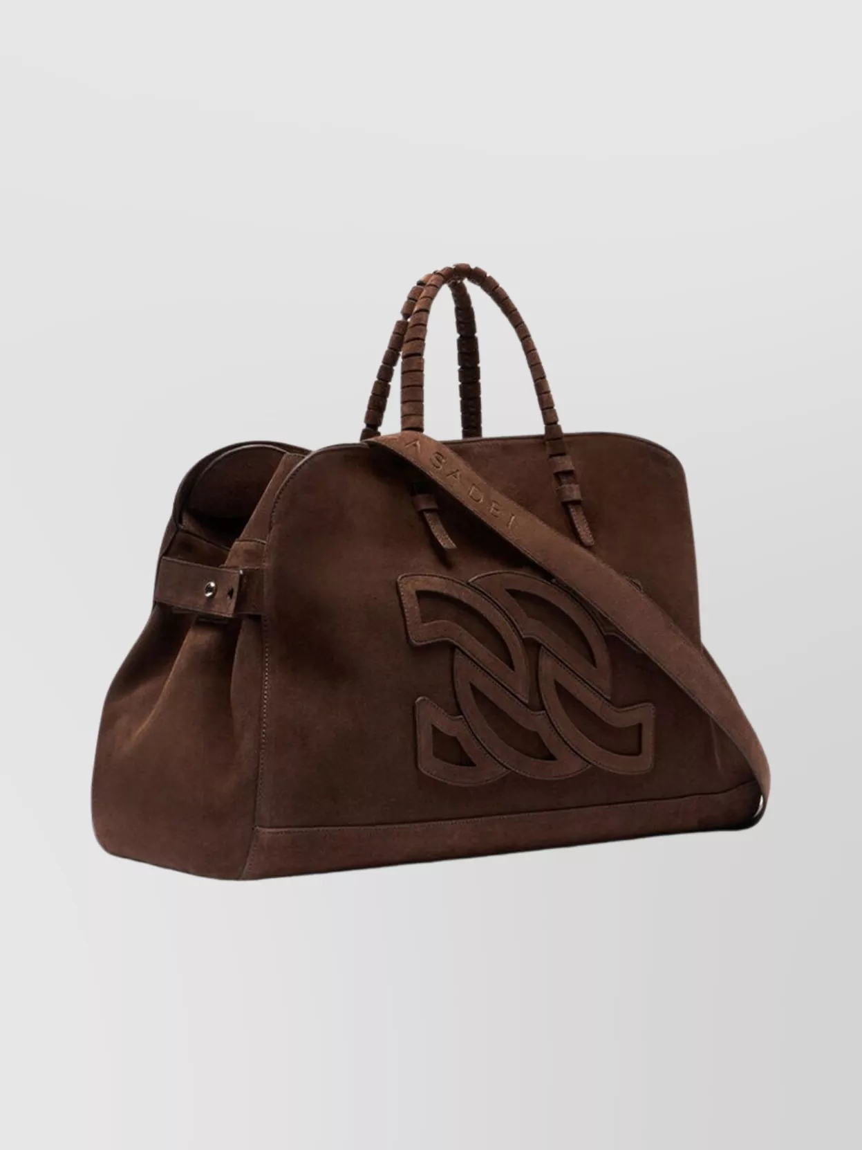 Casadei Stylish Suede Shoulder Bags With Top Handle In Brown