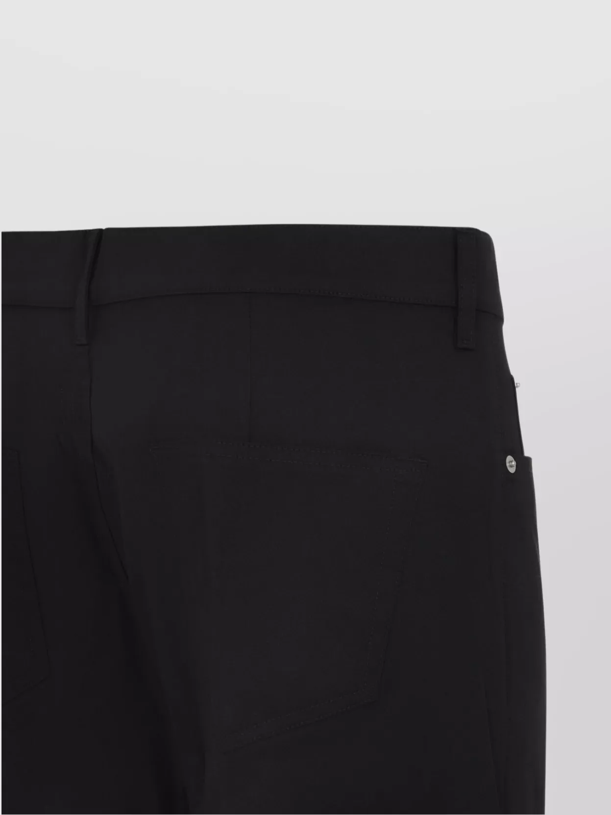 Rick Owens Bootcut Cotton Elastane Pants Pockets