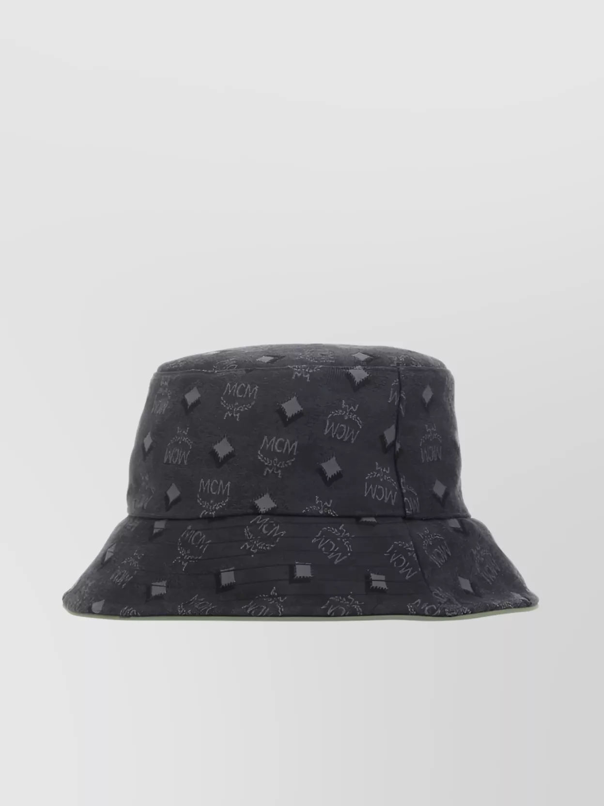 Shop Mcm Signature Monogram Bucket Hat In Black
