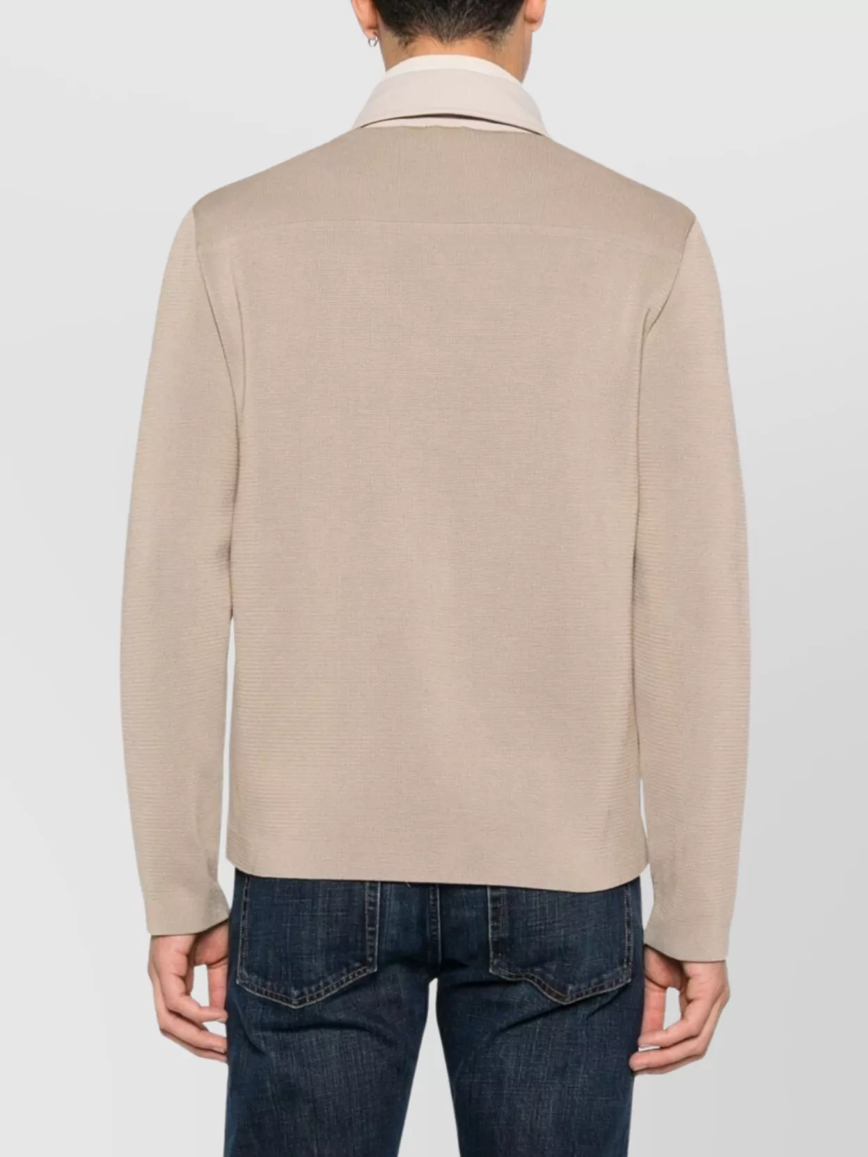 Herno Tailored Blazer With Chest Pockets And Collared Neck