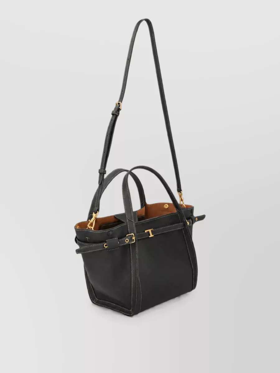 Tod's T Timeless Mini Leather Tote Bag