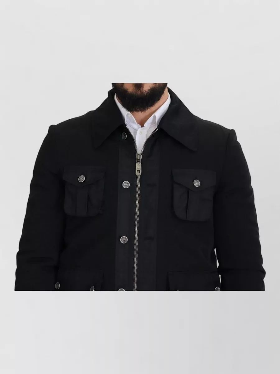 Dolce&Gabbana Cashmere Blend Single Breasted Coat