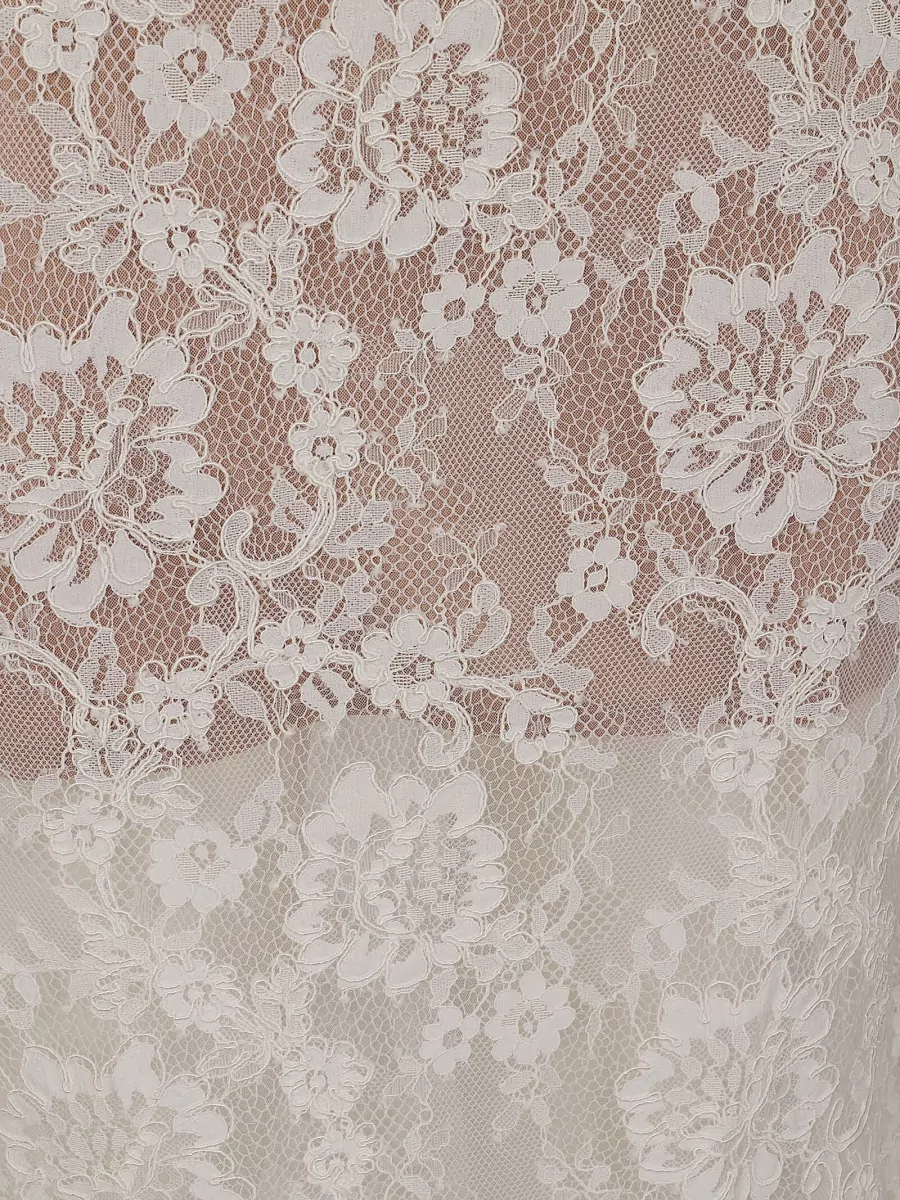 Self-Portrait Lace Draped Maxi Dress