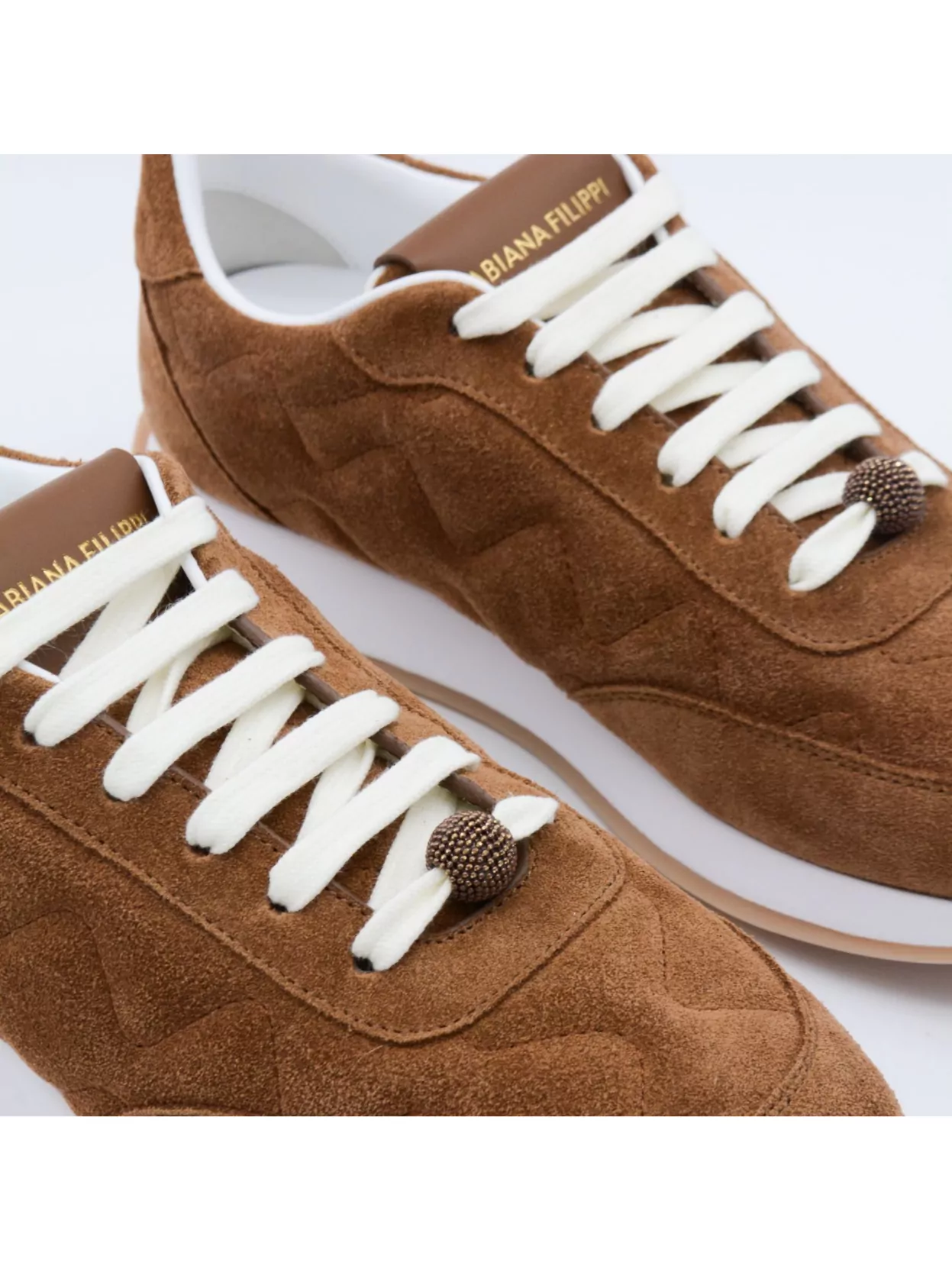 Fabiana Filippi Suede Sneakers With Rubber Sole Design