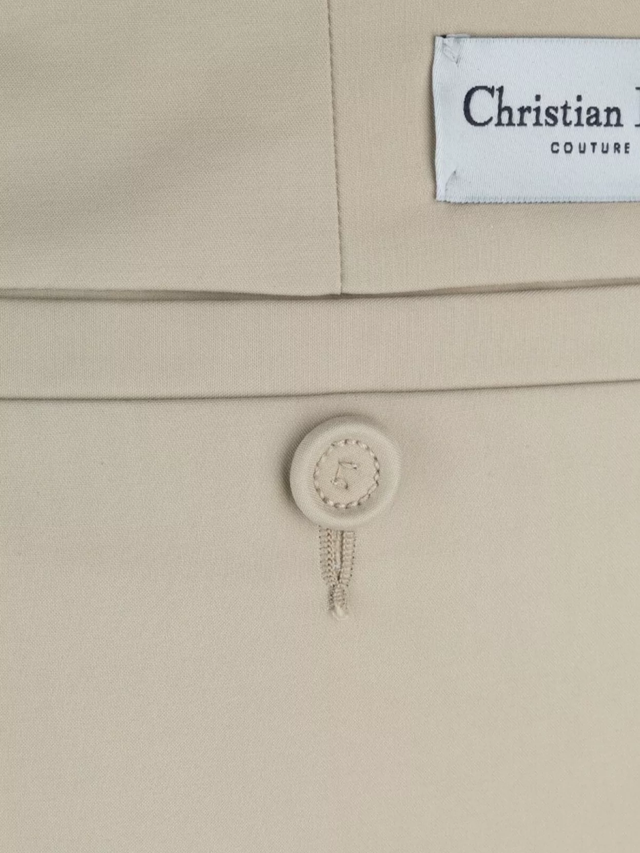 Christian Dior Trousers With Back Pockets And Belt Loops