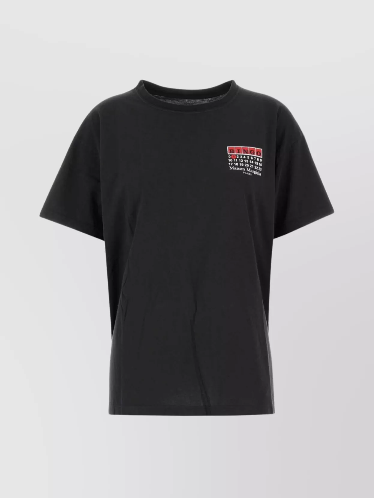 Maison Margiela Bingo-print Cotton T-shirt Clothing In Black