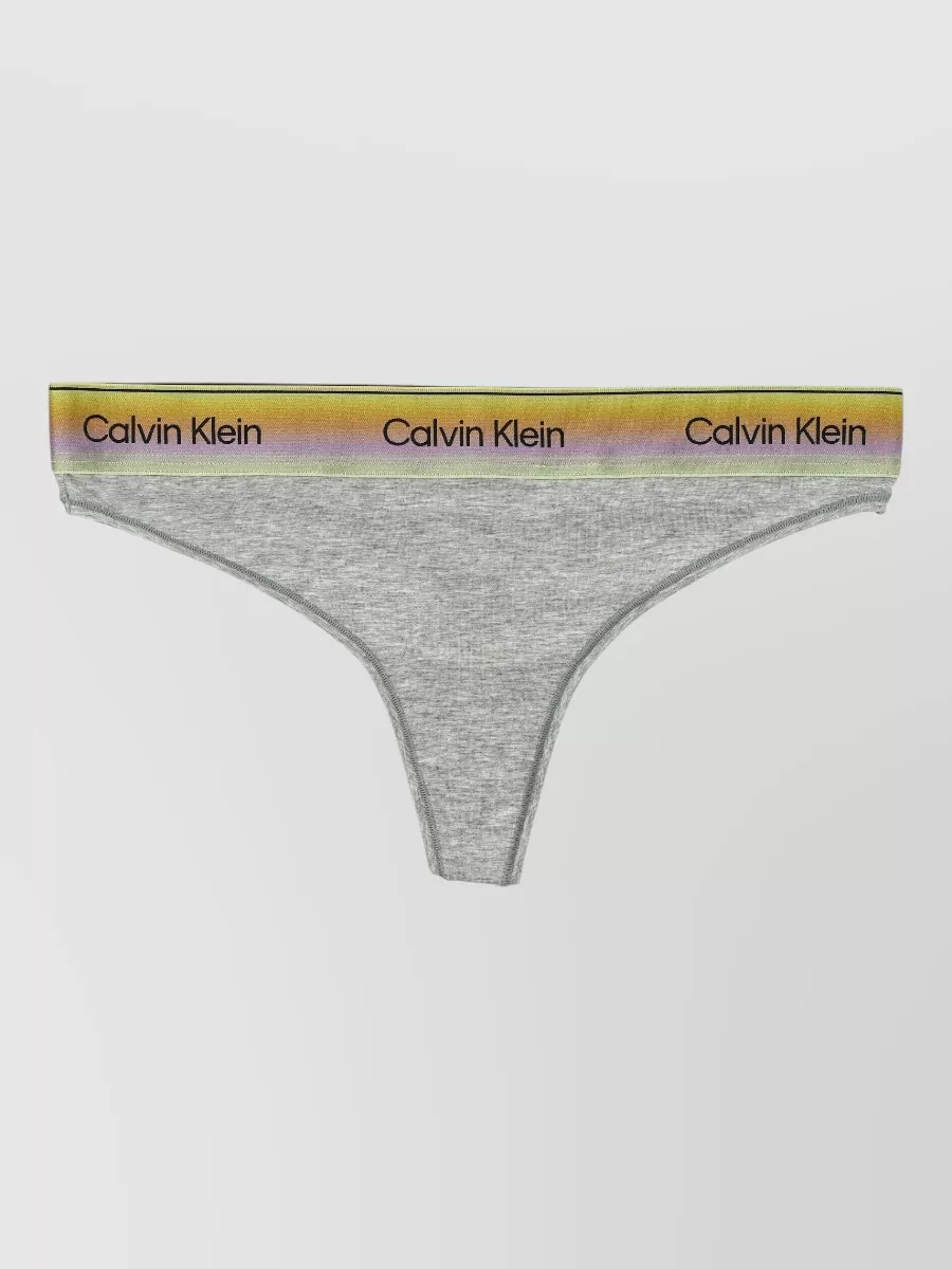 Calvin Klein logo waistband thong