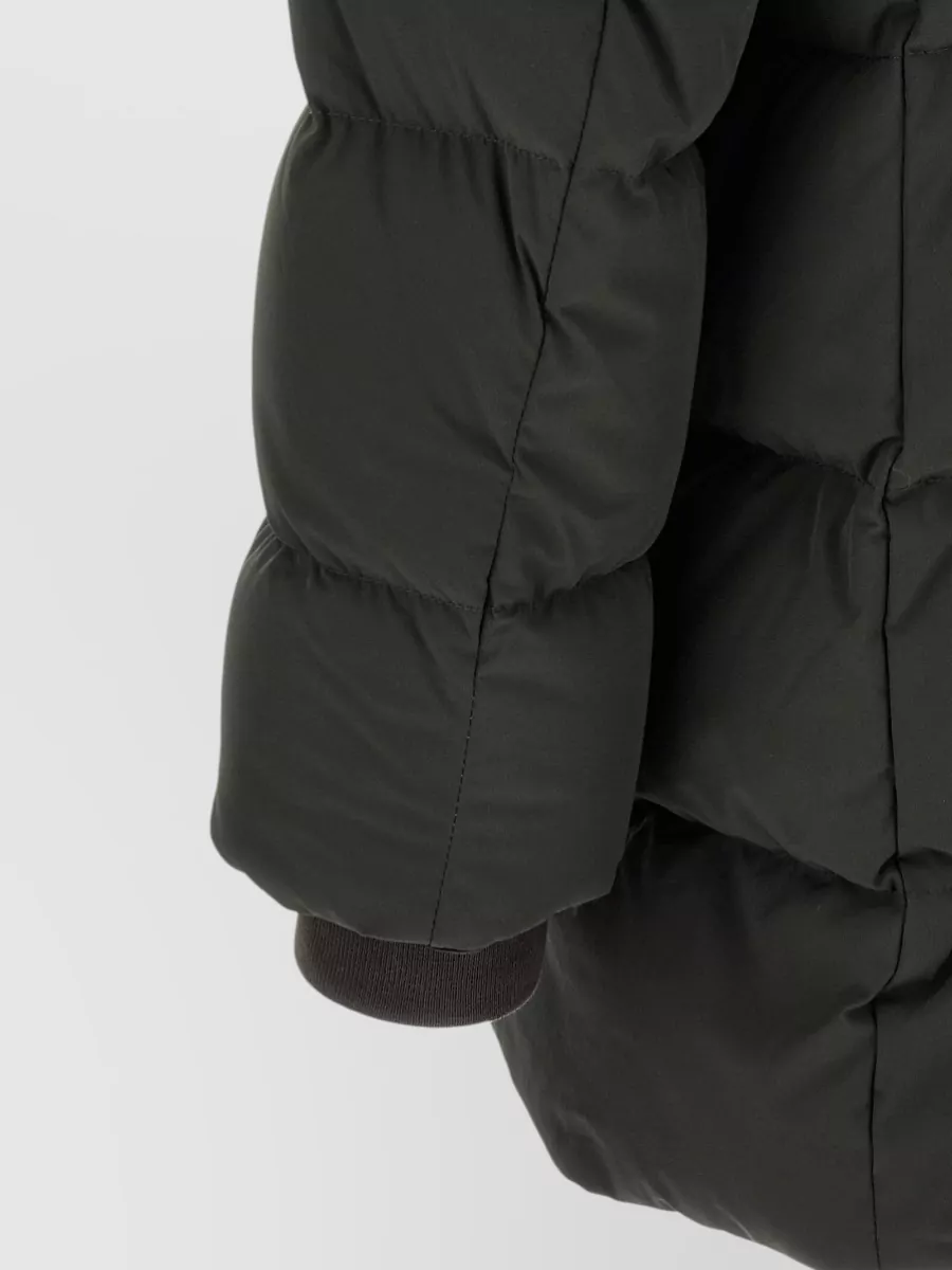 Moorer Wool Cashmere Quilted Down Padded Coat