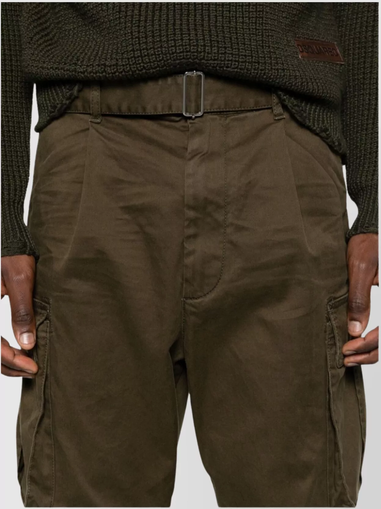Dsquared2 Trousers With Tapered Leg And Cargo Pockets