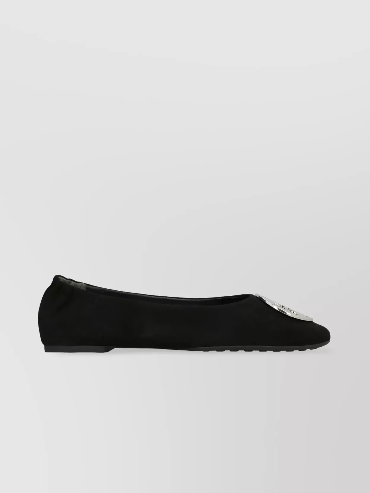 Tory Burch Suede Ballet Flats With Elasticated Back