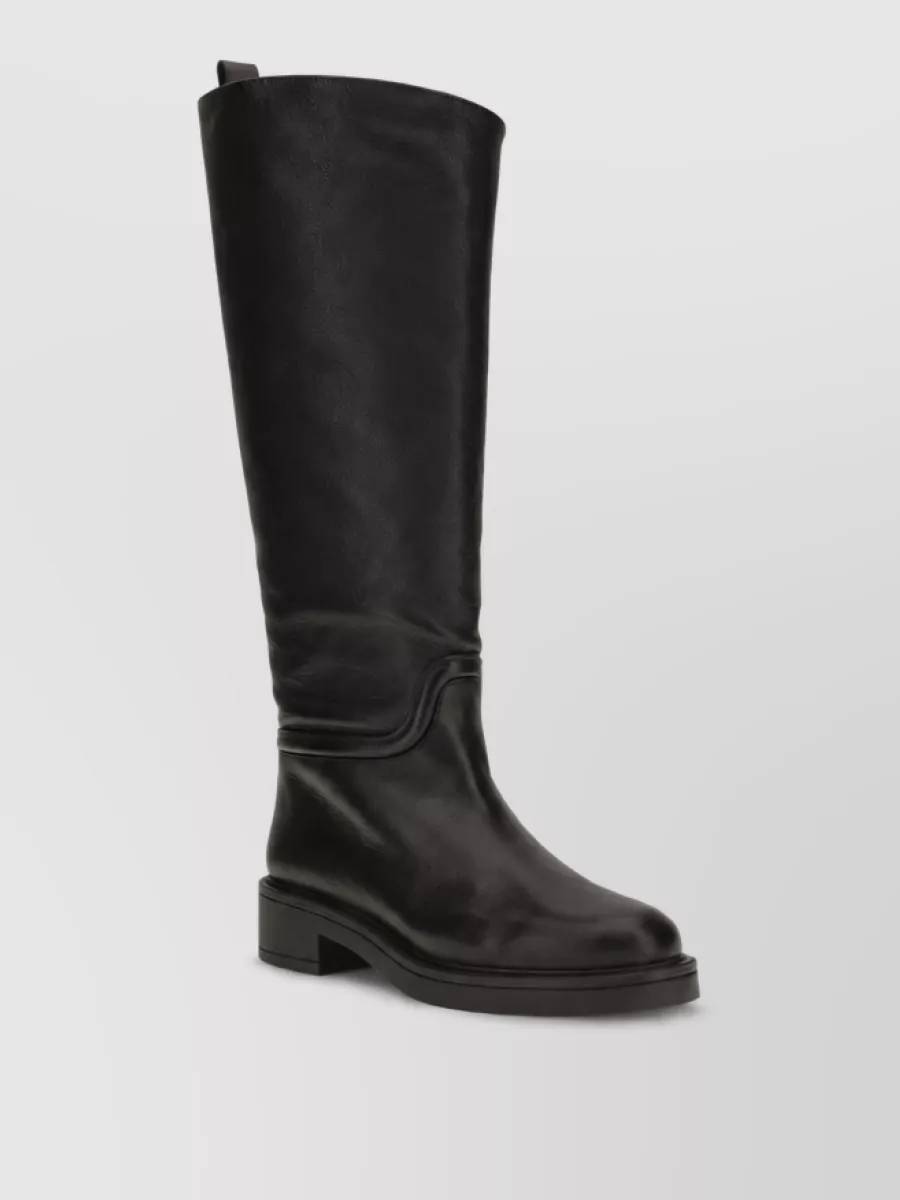 Stuart Weitzman leather flat boots