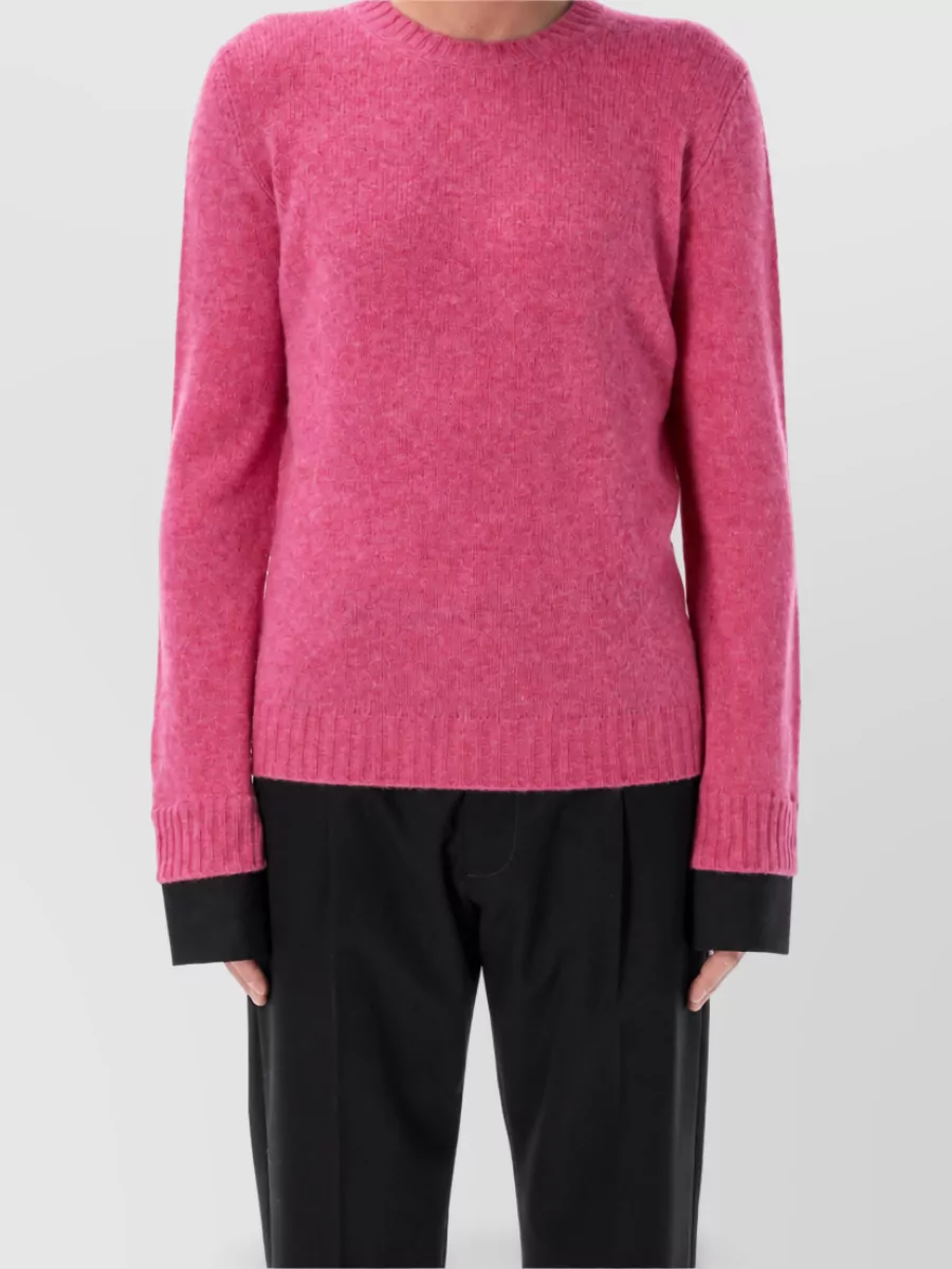 Prada Wool ribbed crewneck sweater