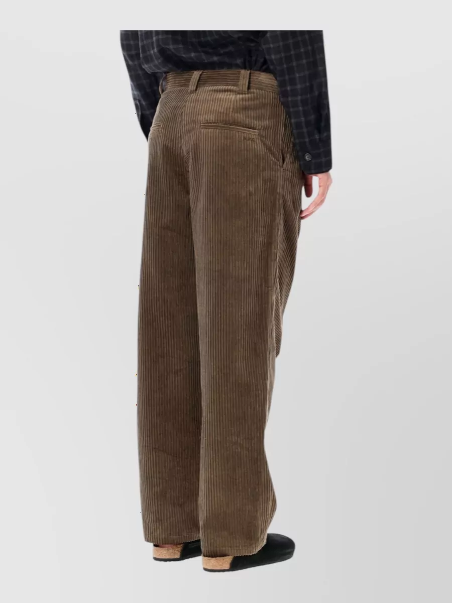 A.p.c. Corduroy Pleated Wide-Leg Trousers