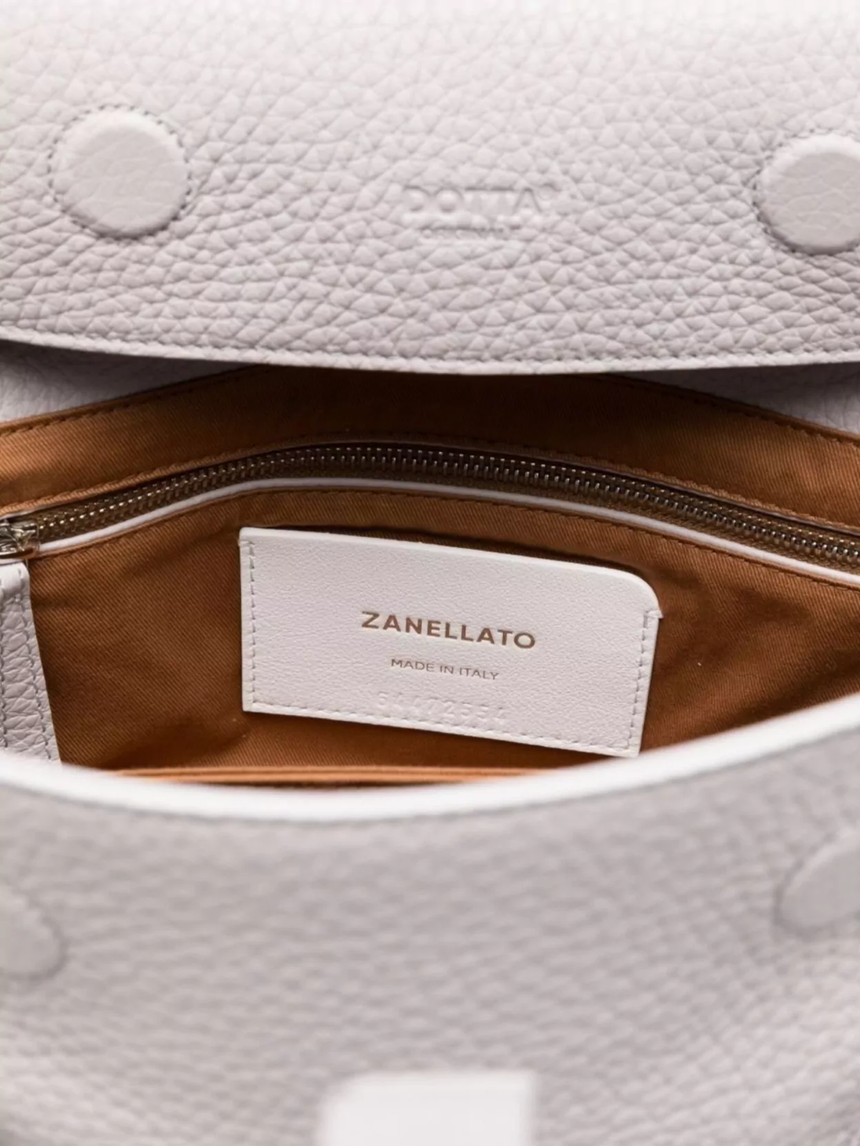 Zanellato Pebbled Texture Small Leather Handbag