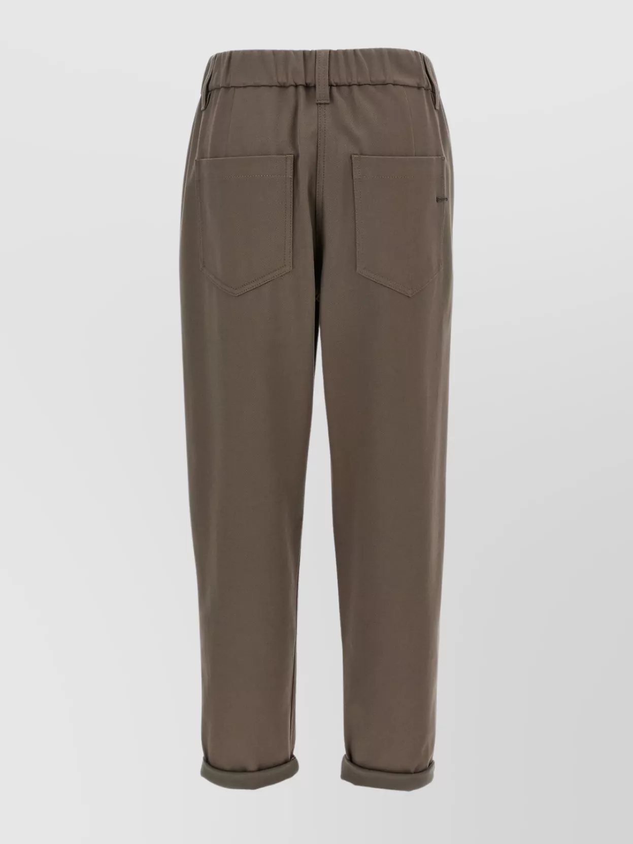 Brunello Cucinelli Elastic Waistband Trousers With Pockets And Loops