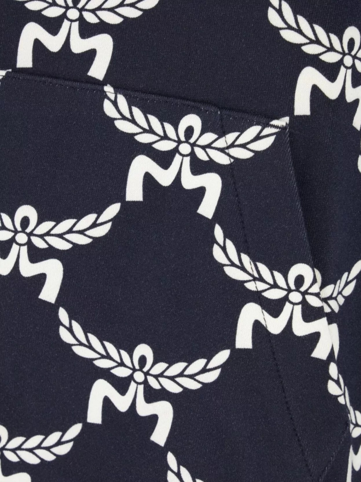 Mcm Cotton Sweatshirt Hood Graphic Print In Blue