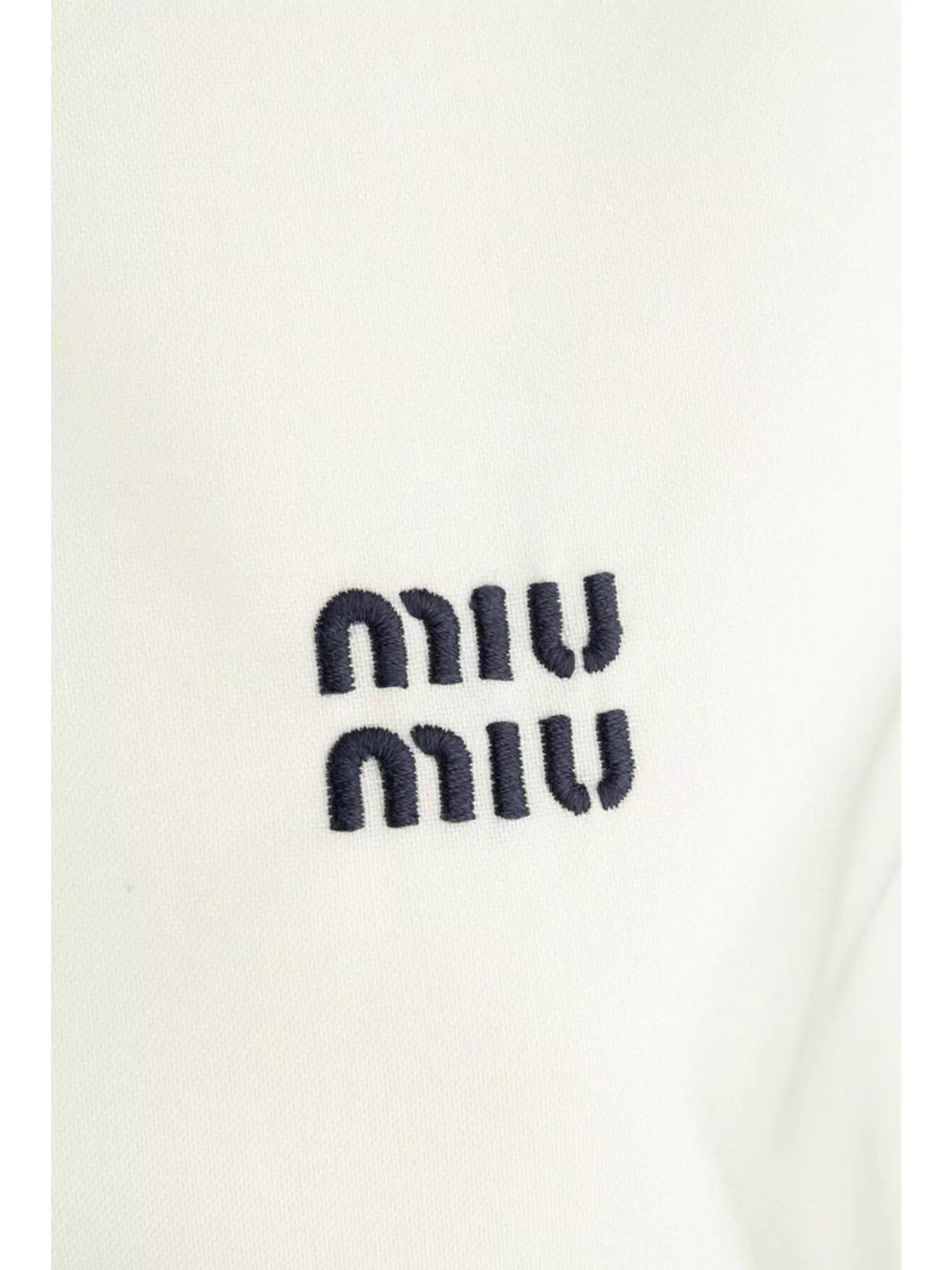 Miu Miu Trimmed Pleated Polo Collar Dress