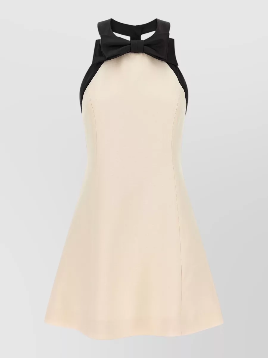Valentino Garavani silk wool sleeveless mini dress